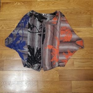 Flower pattern knit vest  size S by Dikton Barcelona